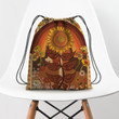 70s Sunflower Boho Hippie Accessorie Drawstring Backpack