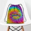 Hippie Pattern Ty Dye Peace Love Hippie Accessorie Drawstring Backpack