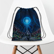 Coral Hippie Accessorie Drawstring Backpack