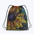 Hippie Sun Flower Hippie Accessorie Drawstring Backpack