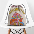 Never Stop Growing Hippie Accessorie Drawstring Backpack