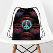 Hippie Eyes Color Pattern Hippie Accessorie Drawstring Backpack