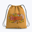 Scorpio Flowers Hippie Accessorie Drawstring Backpack