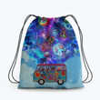 Hippie Galaxy Peace Love Hippie Accessorie Drawstring Backpack