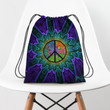 Love light and Peace Hippie Accessorie Drawstring Backpack