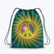 Mo Peace Hippie Accessorie Drawstring Backpack
