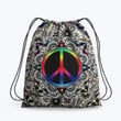Hippie Flower Colorfun Hippie Accessorie Drawstring Backpack