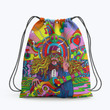 Hippie Musician Hippie Accessorie Drawstring Backpack