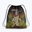 October Girl Hippe Beautiful Peace Love Hippie Accessorie Drawstring Backpack