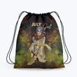 July Girl Hippe Beautiful Peace Love Hippie Accessorie Drawstring Backpack