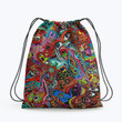 Trippy Hippie Pattern Hippie Accessorie Drawstring Backpack