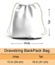 February Girl Hippe Beautiful Peace Love Hippie Accessorie Drawstring Backpack