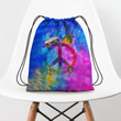 Hippie Car Ty Dye Hippie Accessorie Drawstring Backpack