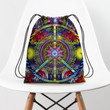 Hippie Pattern Soul Hippie Accessorie Drawstring Backpack