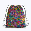 Hippe Flower Howie Hippie Accessorie Drawstring Backpack