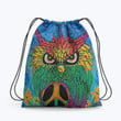 The Hush Owl by Laura Barbosa Hippie Accessorie Drawstring Backpack