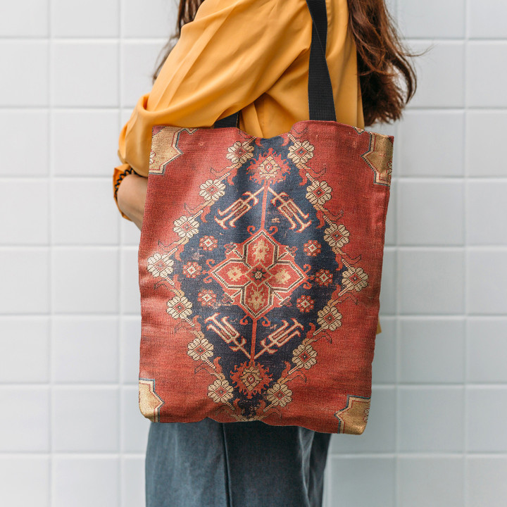 Southwest Tuscan Shapes Boho Hippie Accessories Tote Bag