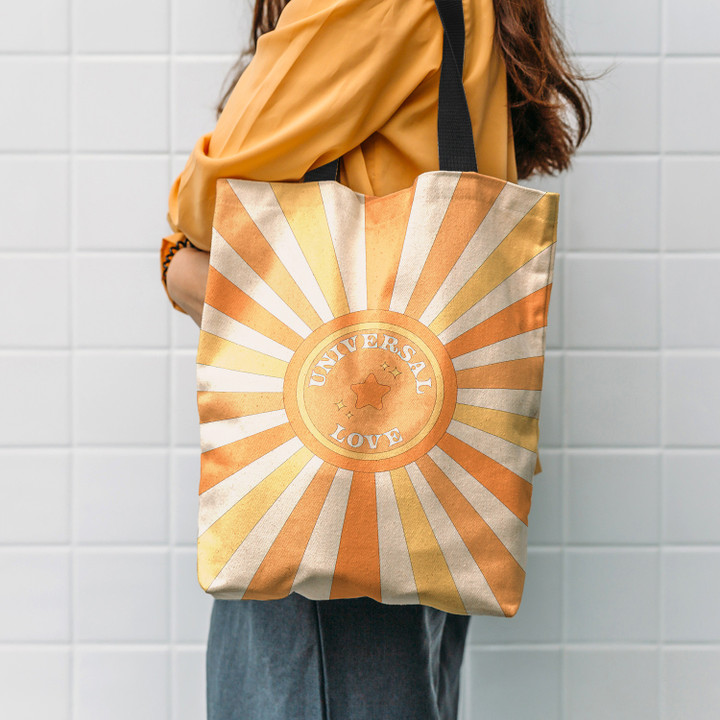 Universal Love and Sunshine Hippie Accessories Tote Bag