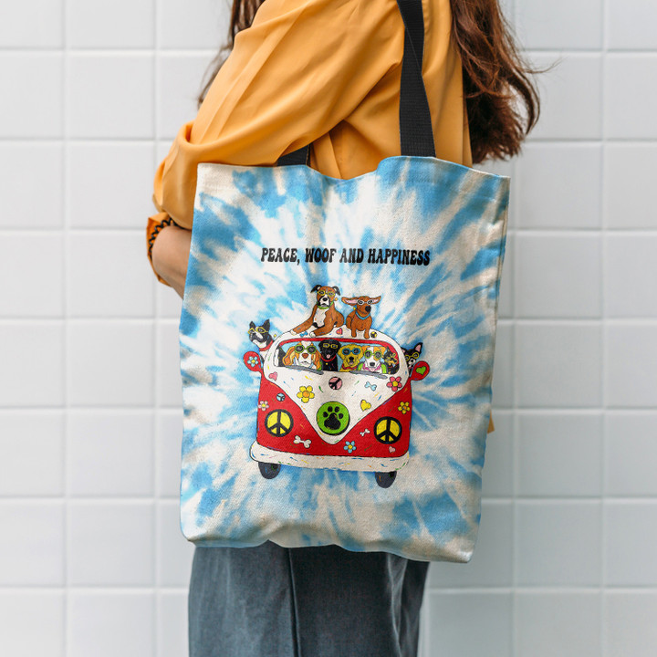 Peace Woof And Hippiness Hippie Accessories Tote Bag