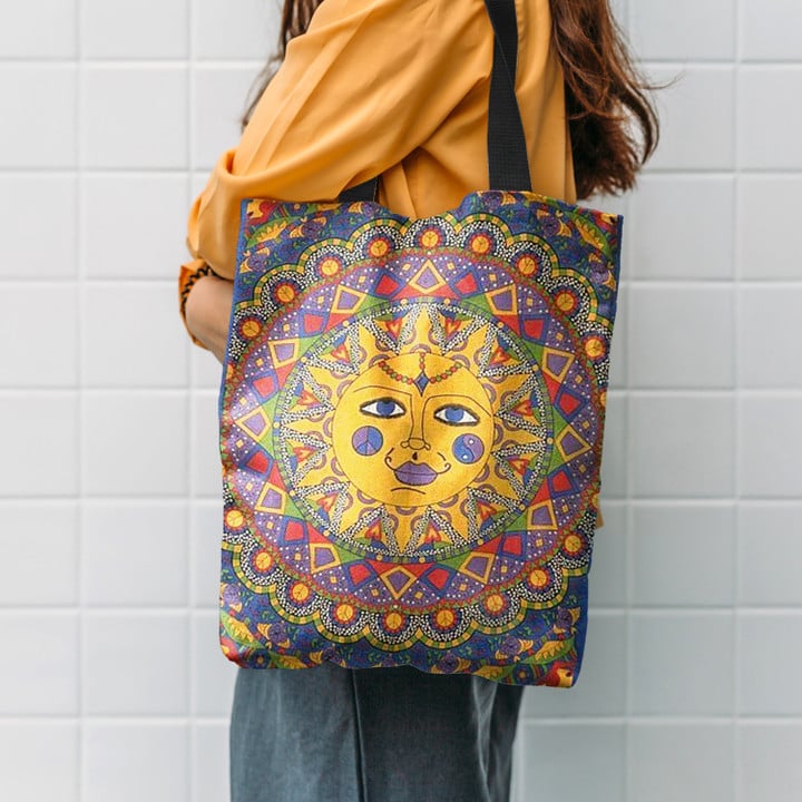 Bohemian Sun Hippie Accessories Tote Bag