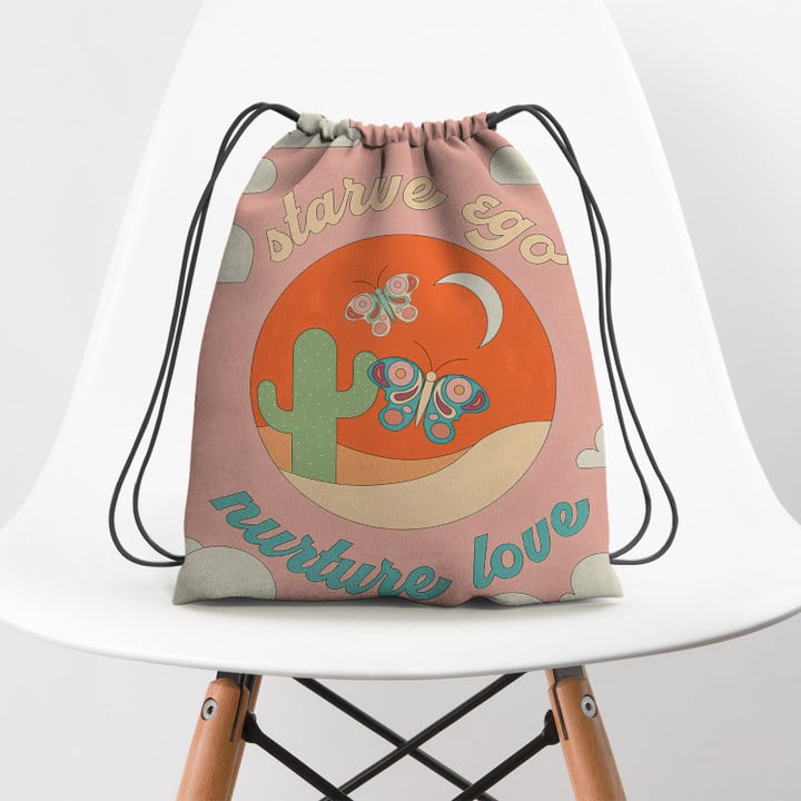 NURTURE LOVE Hippie Accessorie Drawstring Backpack