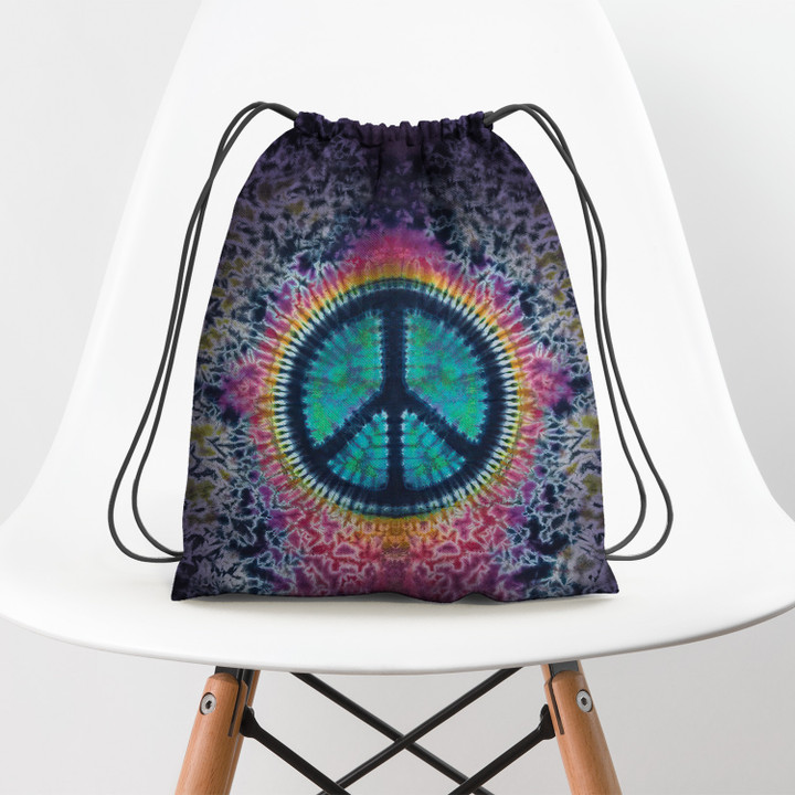 Ty dye Hippie Pattern Hippie Accessorie Drawstring Backpack