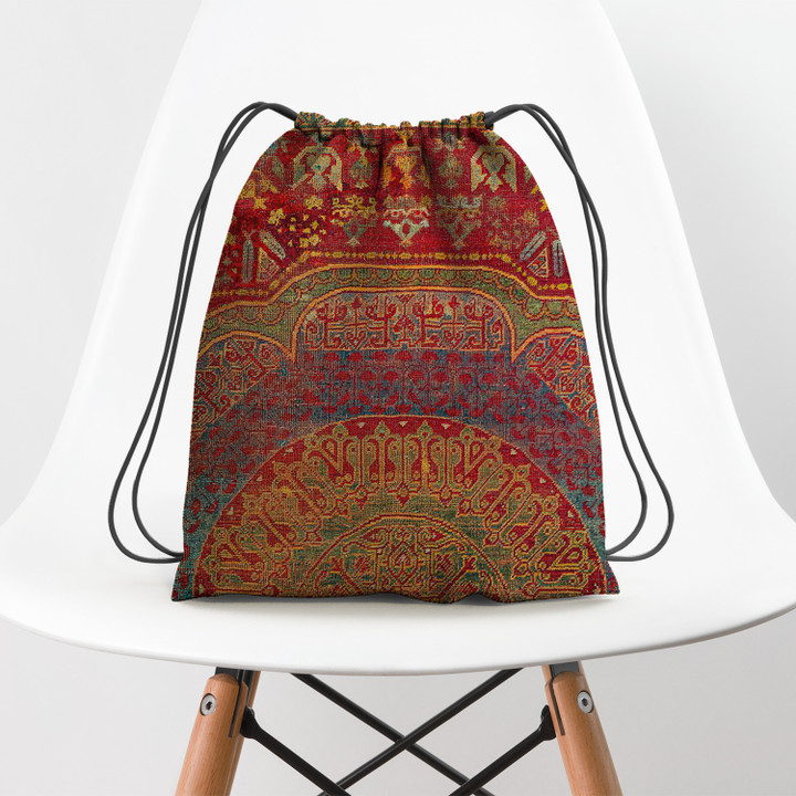 Bohemian Medallion Hippie Accessorie Drawstring Backpack
