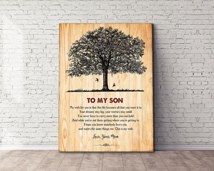 Gifts For Son, To My Son Canvas Wall Art Gift From Mother