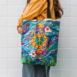 Fishing Hippie Pattern Color Hippie Accessories Tote Bag