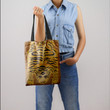 Tiger Colorful Wild Animal Zoo Hippie Accessories Tote Bag