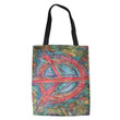 Trippy Hippie Tree Pattern Hippie Accessories Tote Bag