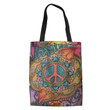 Imagin Hippie Flower Hippie Accessories Tote Bag