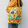 Hippie Girl Monkey Car Flower Hippie Accessories Tote Bag