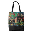 Peace Leaves Happiness Hippie Accessories Tote Bag