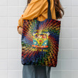 Bear Hippie Color Pattern Hippie Accessories Tote Bag