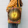 Psychedelic Sun Star Hippie Accessories Tote Bag