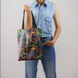 Hippie Flower Boho Pattern Hippie Accessories Tote Bag