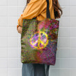 Hippie Peace Pattern Hippie Accessories Tote Bag