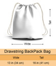 Folower Pattern Hippie Accessorie Drawstring Backpack