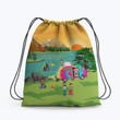Car Camping Hiipe Hippie Accessorie Drawstring Backpack