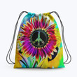 Ty Dye Sun Flower Hippie Accessorie Drawstring Backpack