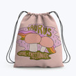 Taurus Mushroom Hippie Accessorie Drawstring Backpack