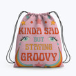 SAD BUT GROOVY Hippie Accessorie Drawstring Backpack