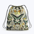 Butterflies and Moths Vintage Hippie Accessorie Drawstring Backpack