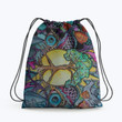 Trippy Hippie Eyes Tree Hippie Accessorie Drawstring Backpack