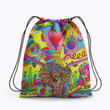 Hippie Musician Color Hippie Accessorie Drawstring Backpack