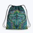 Hippie Bufterfly Ty dye Green Pattern Hippie Accessorie Drawstring Backpack