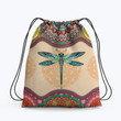 Hippie Mandala Color Bufterfly Hippie Accessorie Drawstring Backpack