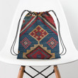 Vintage Woven Kilim BoHo Hippie Accessorie Drawstring Backpack