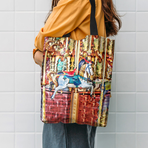Hippie Horse Pattern Hippie Accessories Tote Bag